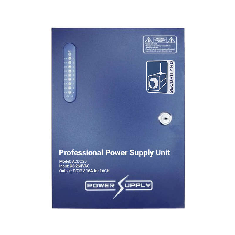 Space TV 16 Way Security Power Supply Unit 12V 16A LOA Approved
