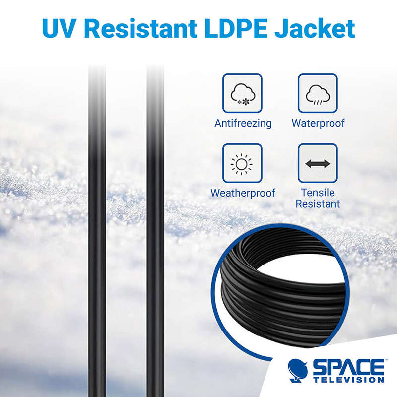 Space TV CAT6 Network LAN Cable - Outdoor Shielded CCA S/FTP - 100m