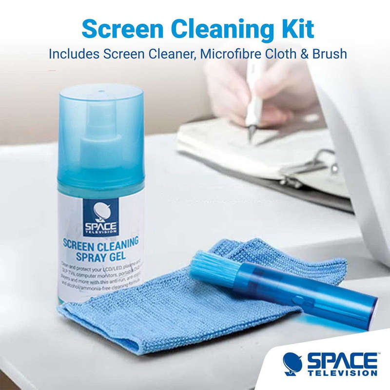Space TV Device Screen Cleaning Kit 3-In-1 for TV, Smart Phone, Monitors