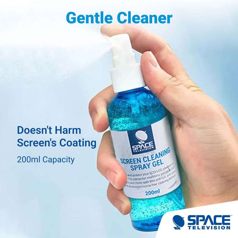 Space TV Device Screen Cleaning Kit 3-In-1 for TV, Smart Phone, Monitors