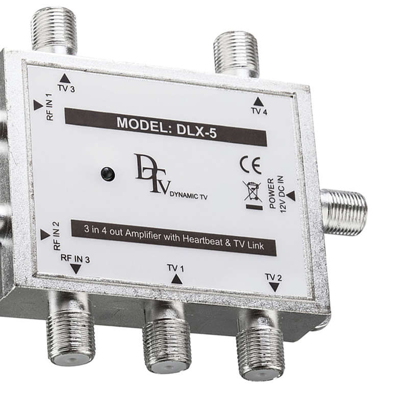 Space TV All-in-one Heartbeat and SLX Splitter / Amplifier 3in-4out