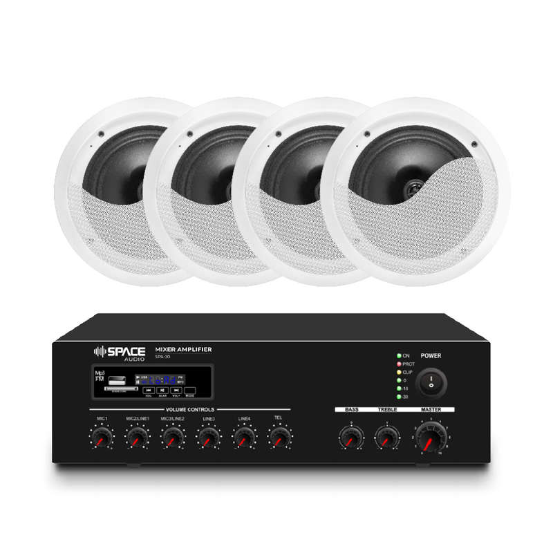 SpaceAudio 30W Mixer Amplifier Combo - PA-KIT1