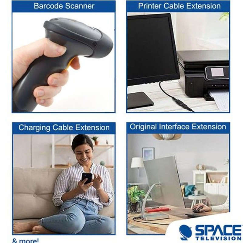 Space TV 3m USB 2.0 Male to Female Extension Cable