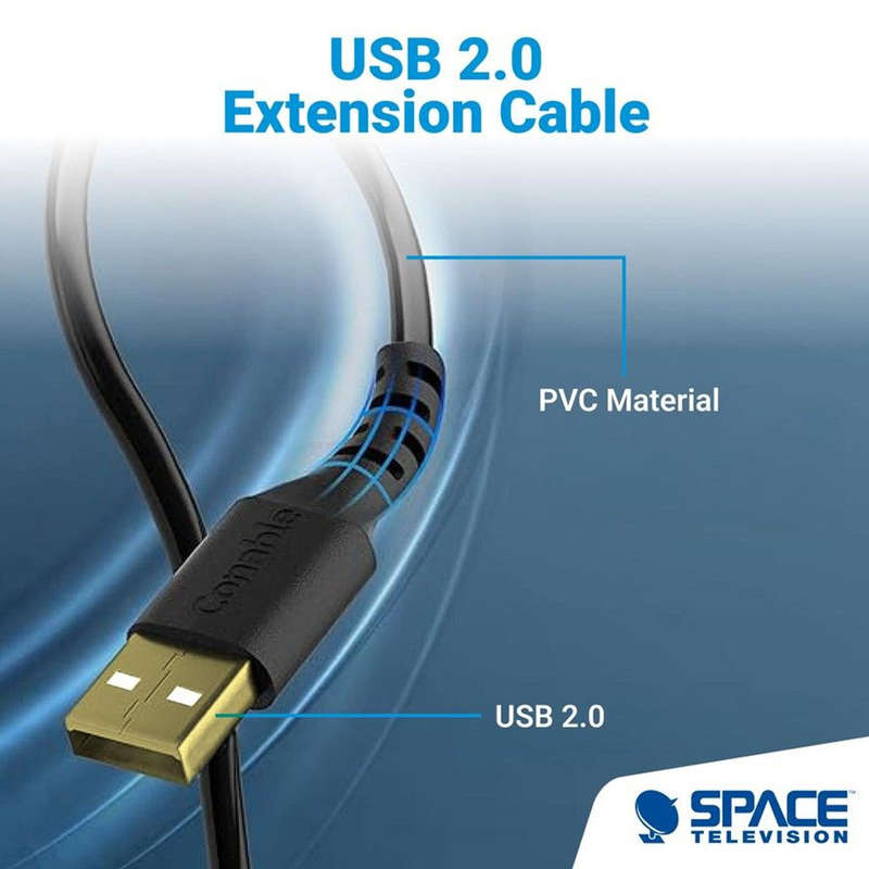 Space TV 3m USB 2.0 Male to Female Extension Cable