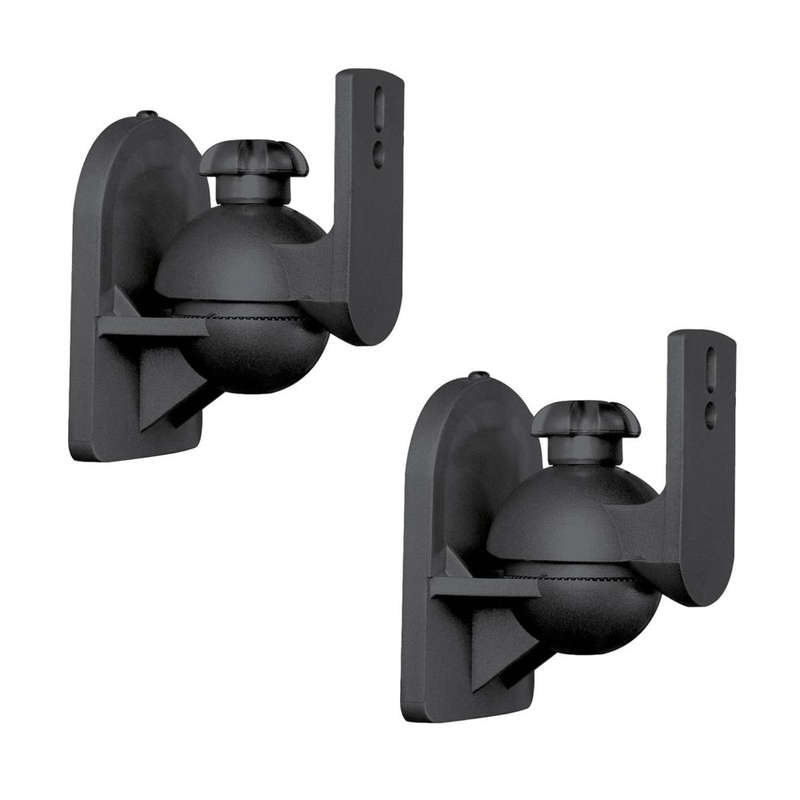 Space TV Adjustable Swivel & Tilt Speaker Brackets Wall Mount - Set of 2