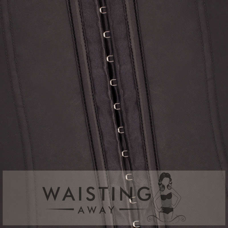 Black 9 Steel Bone Latex Waist Trainer-Dress Size 32 / 8 / M