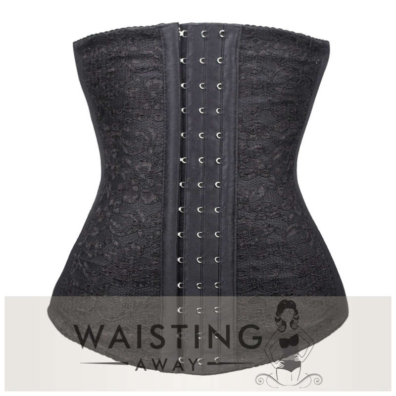 Black 9 Steel Bone Honeymooner Sleeper Waist Trainer Corset