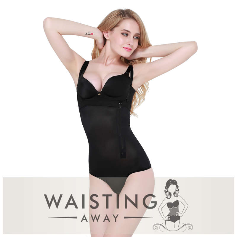 Black Zipper Body Brief - BB6-Dress Size 32 / 8 / M