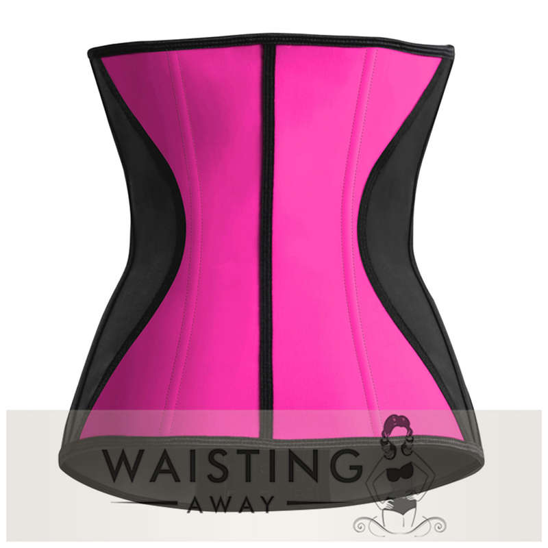 Pink 9 Steel Bone Slim Latex Waist Trainer Corset-Dress Size 30 / 6 / S