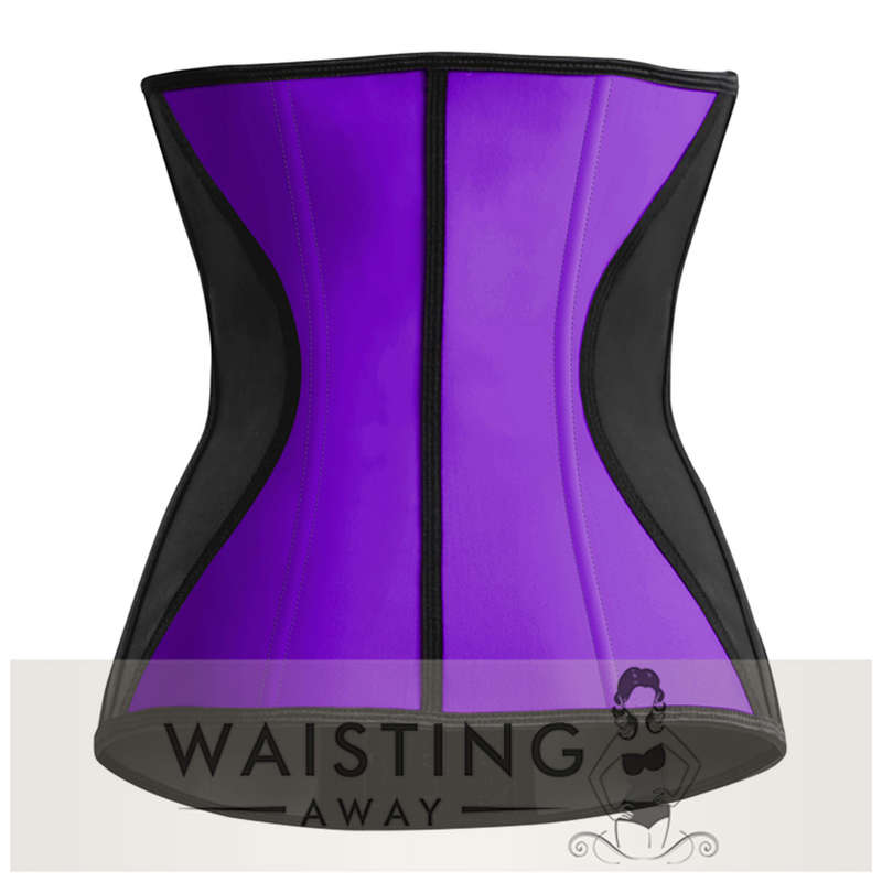 Purple 9 Steel Bone Slim Latex Waist Trainer Corset