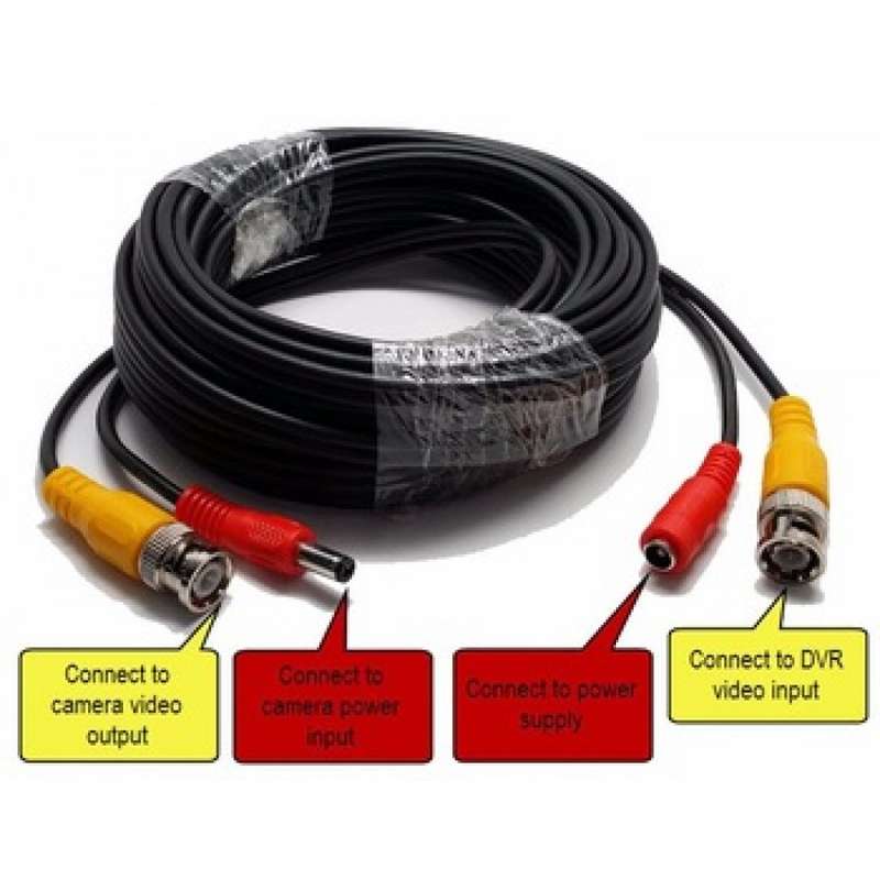 Ready made CCTV Cables 30m RG59 Ready Made Cable - 30m