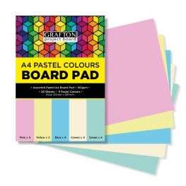GRAFTON A4 160GSM BOARD (10 PK) - PASTEL BLUE