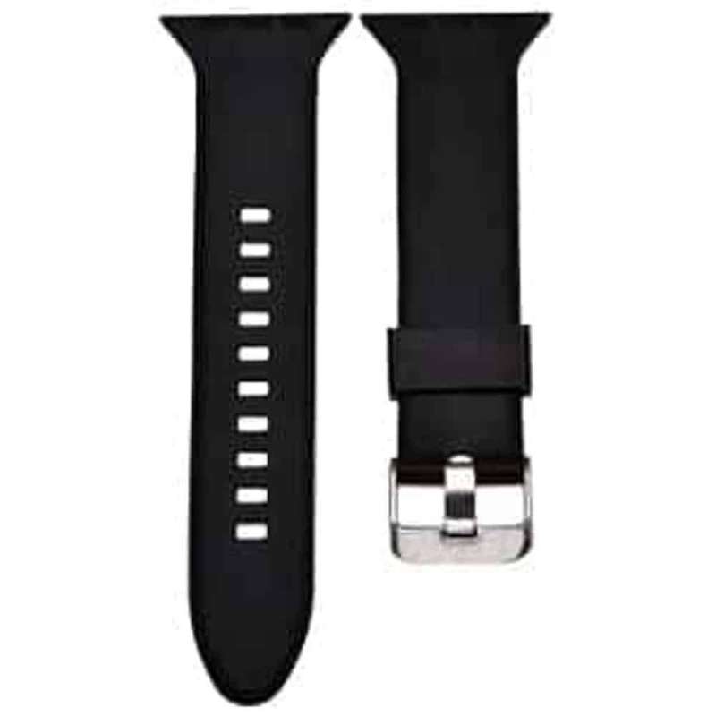 Silicone Strap for 42/44/45/49mm Apple Watch - Black