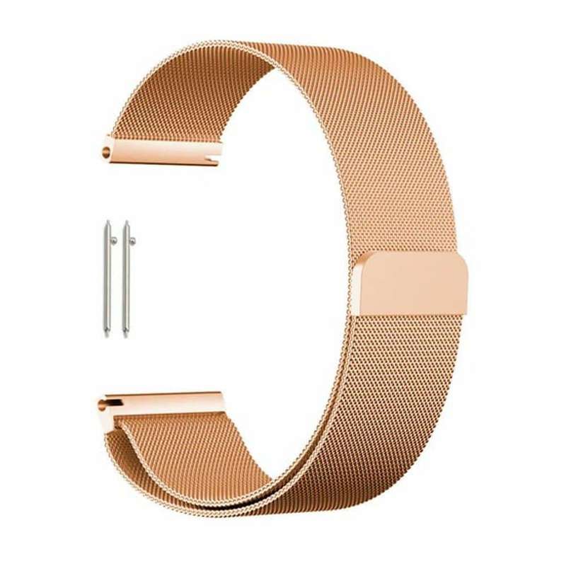 Stainless Steel Milanese Loop Strap for Samsung Galaxy Watch 42mm (S/M/L) - Rose Gold