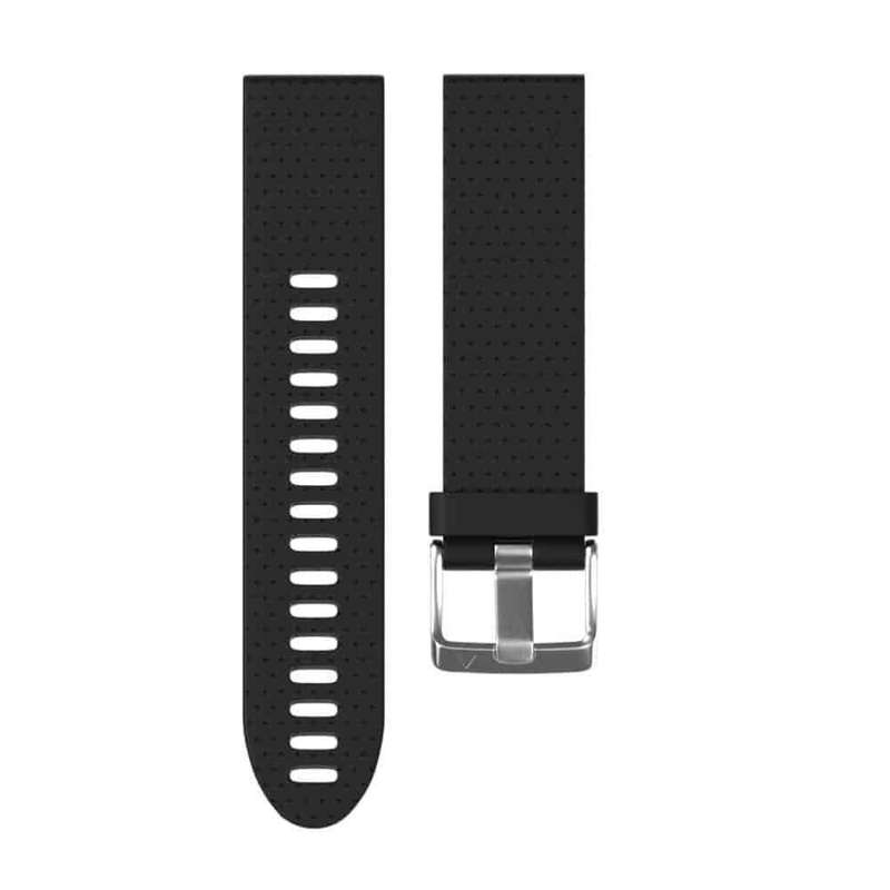Silicone Strap for 20mm Garmin Fenix 5S/6S-Black