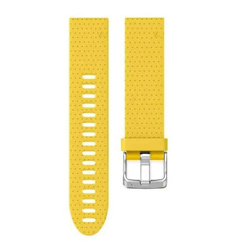 Silicone Strap for 20mm Garmin Fenix 5S/6S - Yellow
