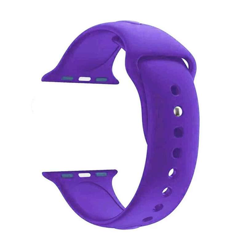 Silicone Strap for 38/40/41mm Apple Watch (S/M) - Purple