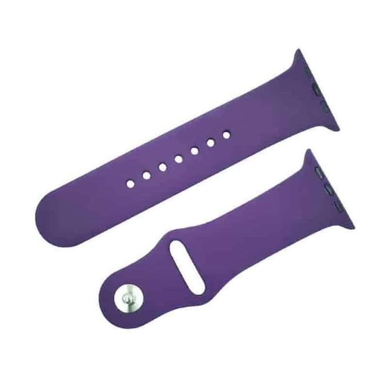 Silicone Strap for 42/44/45/49mm Apple Watch (M/L) - Purple