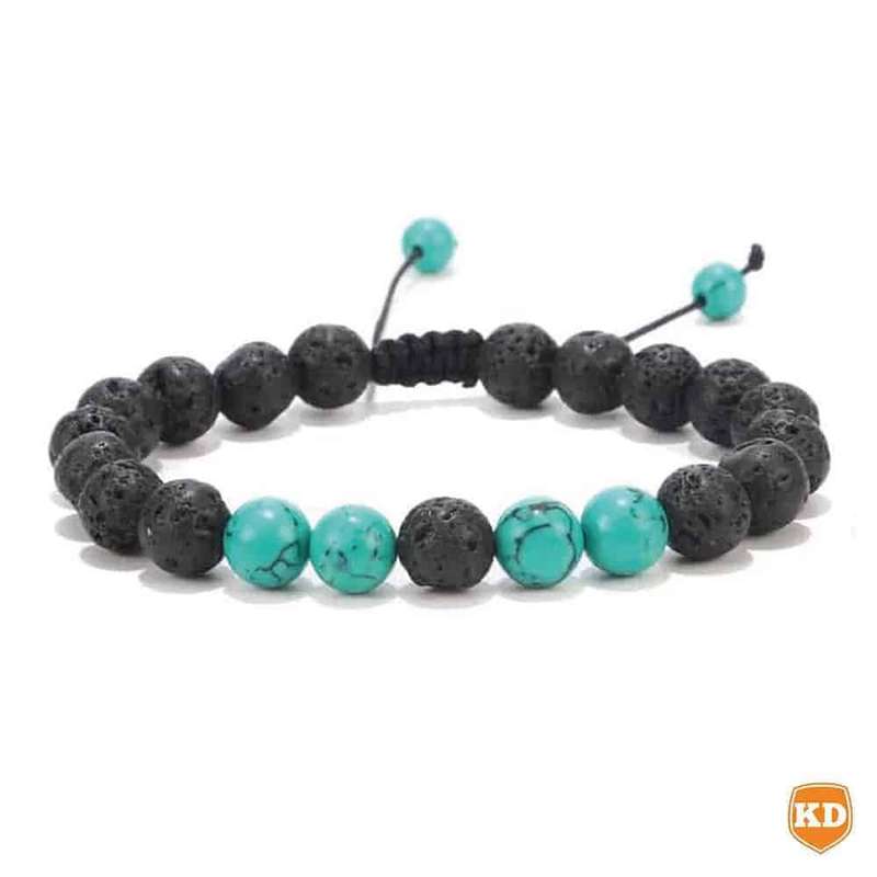 Aromatherapy Lava Stone Essential Oil Diffuser Bracelet-Peace