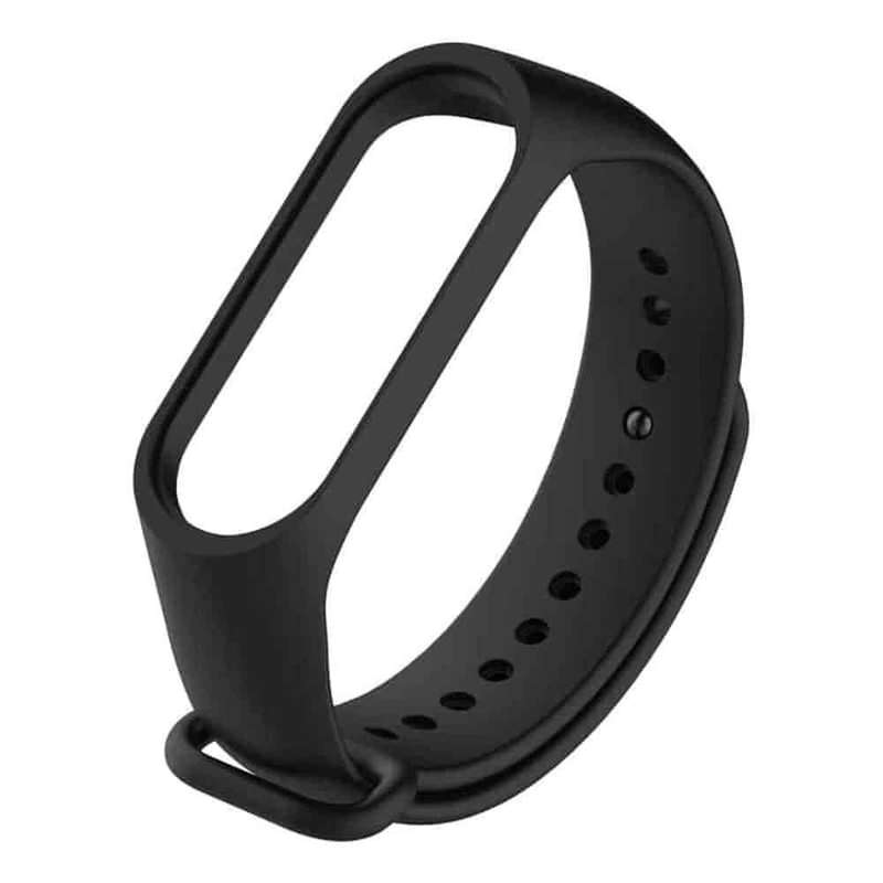 Silicone Strap for Xiaomi Mi Band 3/ 4- Black