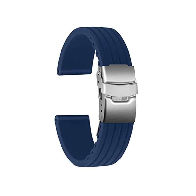 20MM Waterproof Silicone Rubber Watch Strap (S/M/L) - Blue