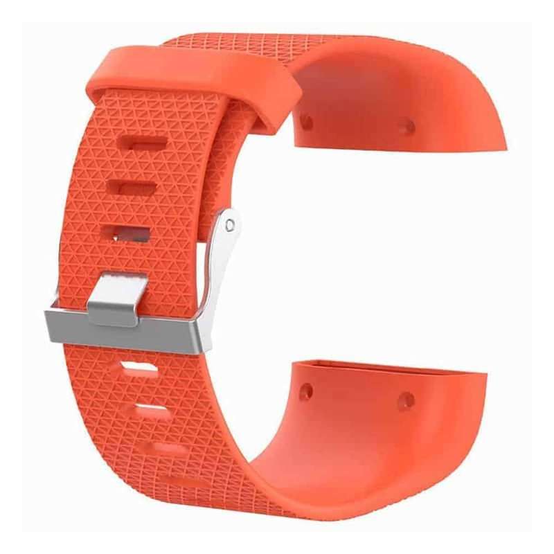 Silicone Strap for Fitbit Surge (M/L) - Orange