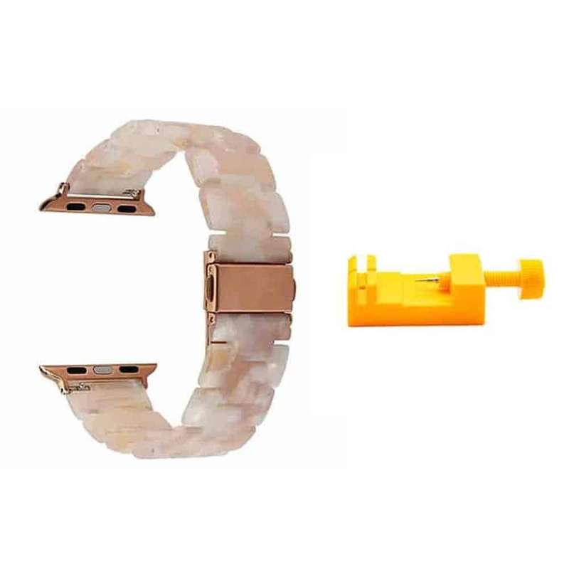 Resin Strap for 38/40/41mm Apple Watch (S/M/L) - Pink