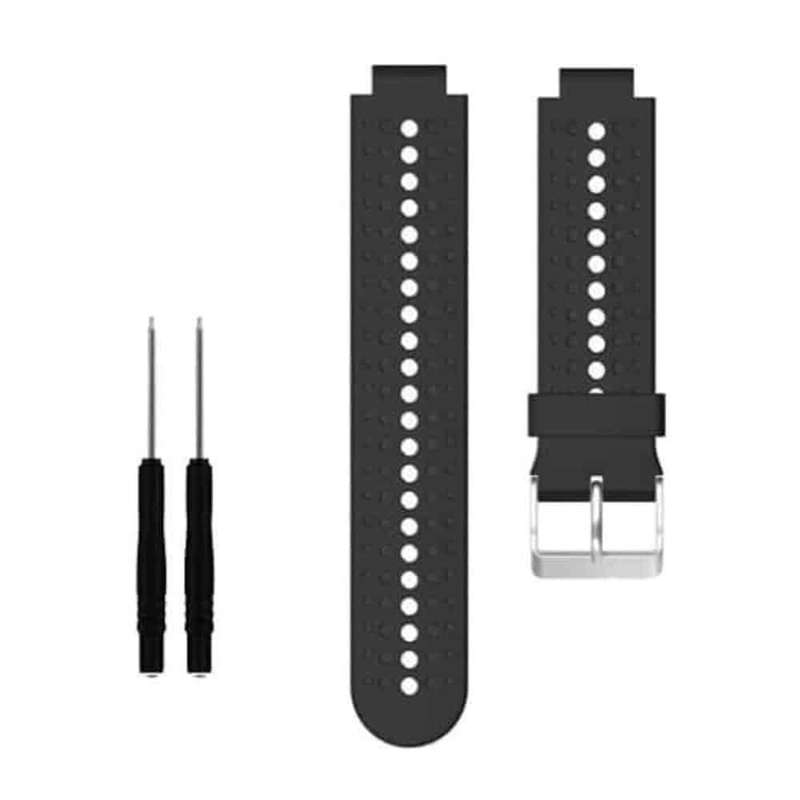 23mm Silicone Strap Forerunner220/230/235/620/630(S/M/L) Black