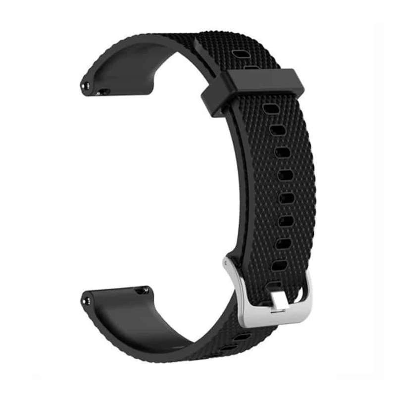 Suunto Fitness 3/Garmin Venu replacement silicone strap - Black (S-M-L)