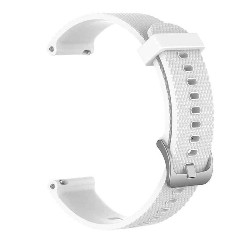 Suunto Fitness 3/Garmin Venu replacement silicone strap - White (S-M-L)
