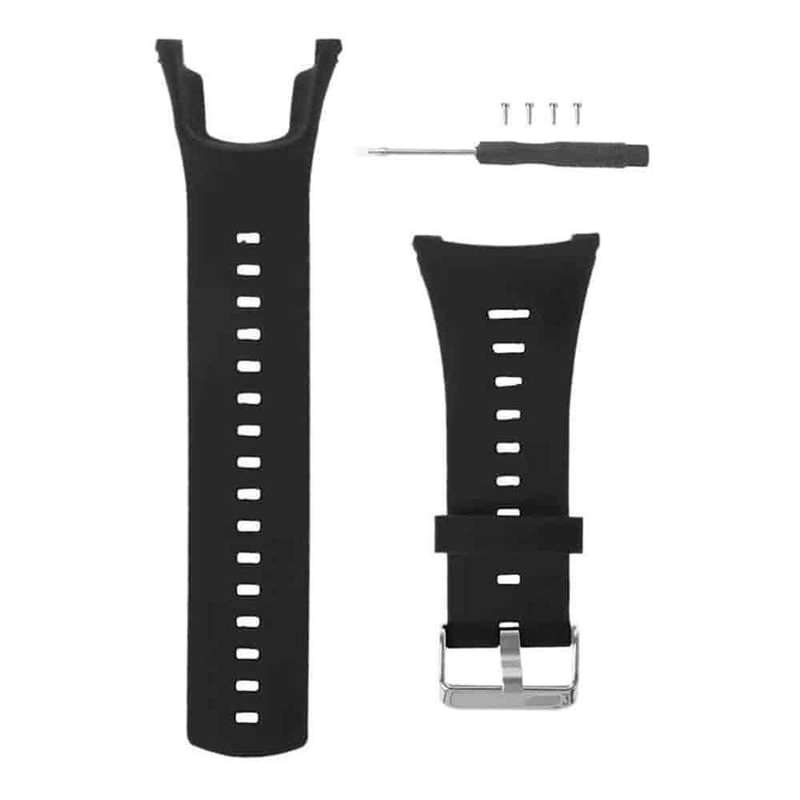 24mm Silicone Strap for Suunto Ambit 1/ Suunto Ambit 2- Black