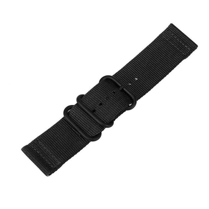 22mm Nylon Strap for Garmin Fenix 5 / Fenix 6/ Fenix 7- Black