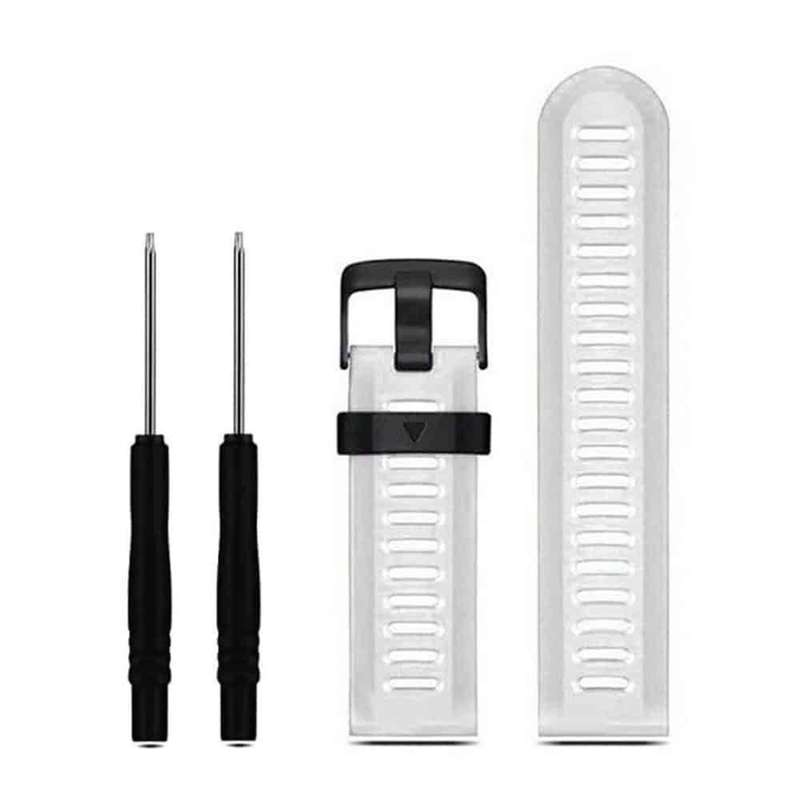 Silicone Strap for Garmin 26mm Fenix 3/5X/6X - White