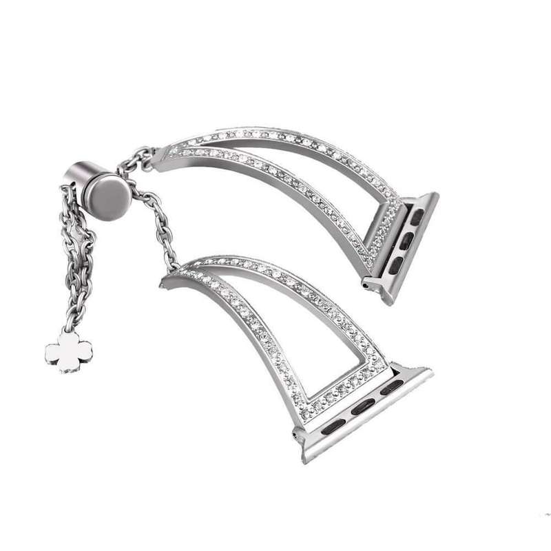 Jewellery Bracelet Strap for 38/40/41mm Apple Watch (S-M-L) - Silver