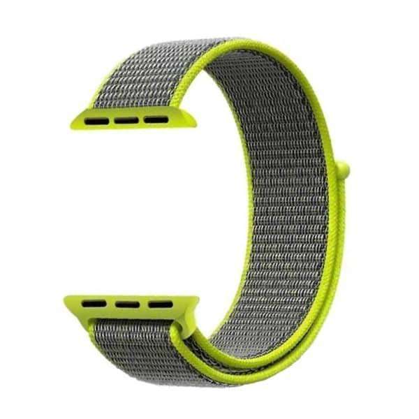 Velcro Nylon Strap for 38/40/41mm Apple Watch(S/M/L)-Yellow