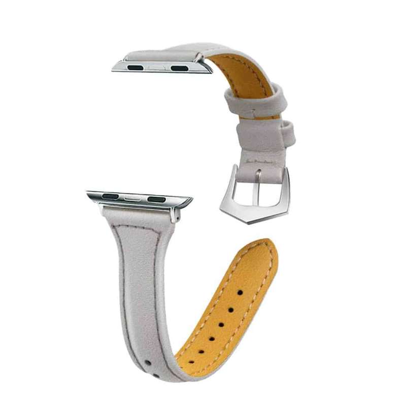 T shape Leather Strap for 38/40/41mm Apple Watch(S/M/L) - Grey