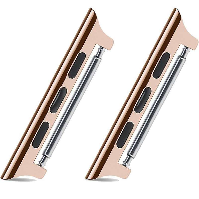 Replacement Lugs for 42mm, 44mm Apple Watch- Rose Gold