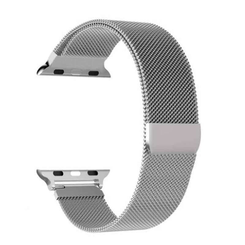 Stainless Steel Milanese Loop Strap for 42/44/45/49mm Apple Watch- Silver
