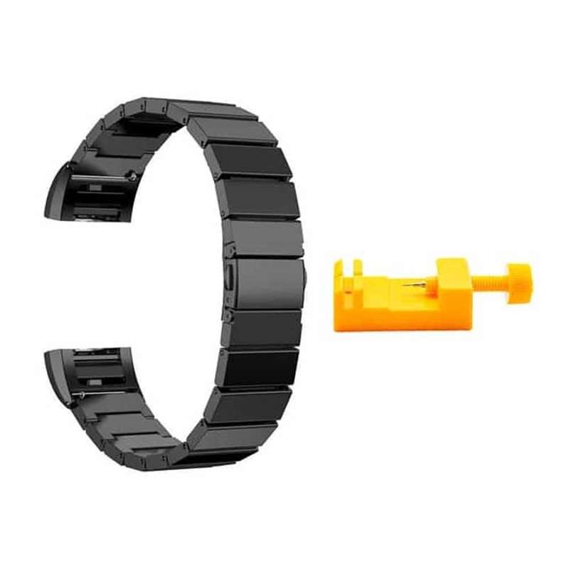 Stainless Steel Strap for Fitbit Charge 2 + Link removal tool