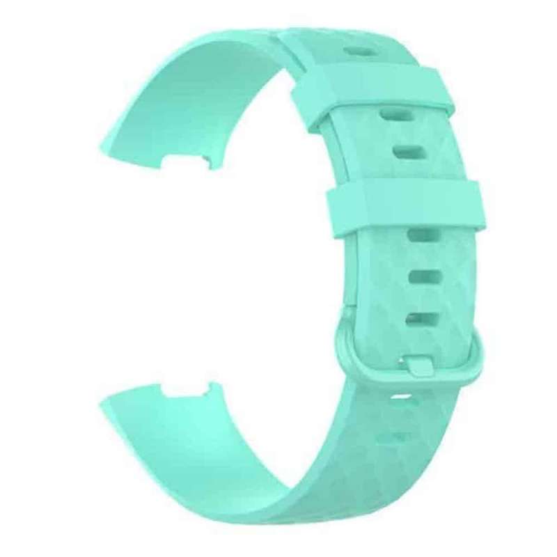 Silicone Strap for Fitbit Charge 3/4, Sense M/L Frost Blue