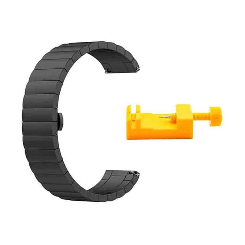 Stainless steel Strap for Huawei GT 22mm -Black + Link removal tool