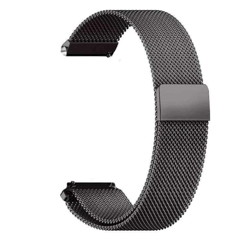 22mm Universal Milanese Band (M/L) - Black
