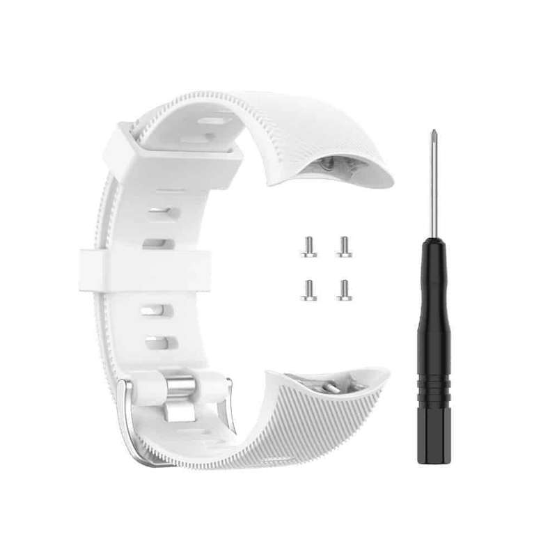 Silicone Strap for Garmin Forerunner 45 (S/M/L) - White