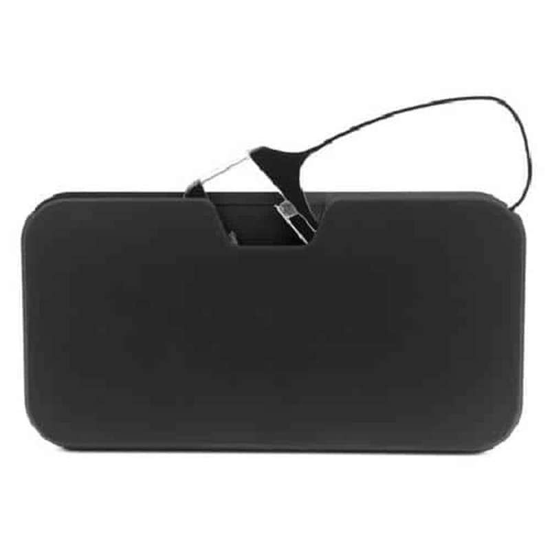 Pince Nez nose only reading glasses & case - (+3.0 strength)