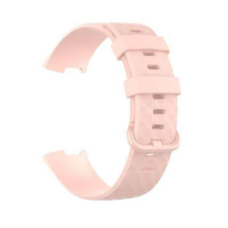 Fitbit Charge 3/4 replacement silicone strap - Peach (S-M)