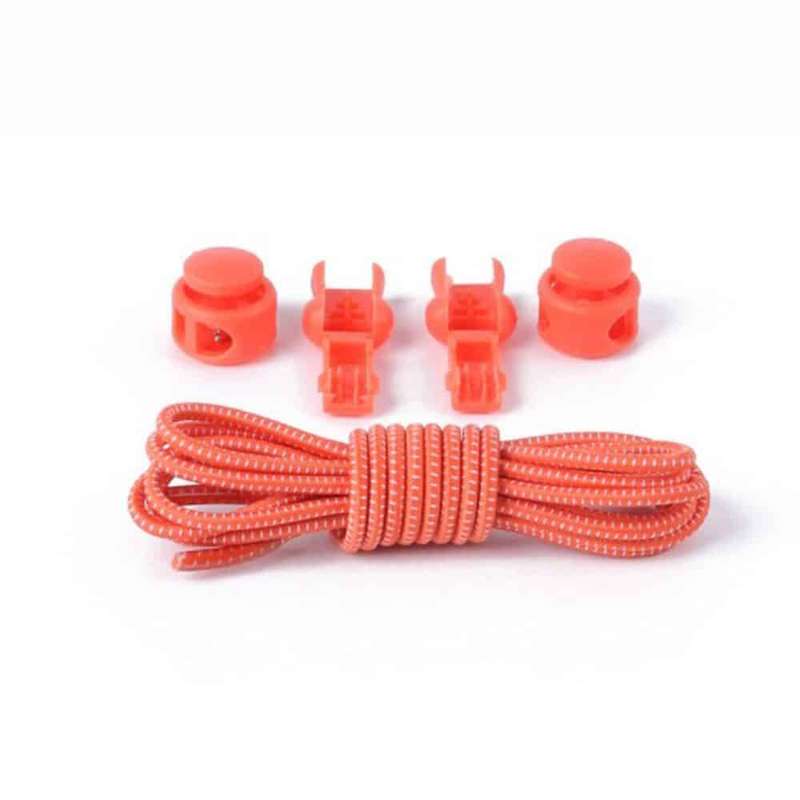 Lazy No-Tie Elastic Speed Shoelaces - Orange