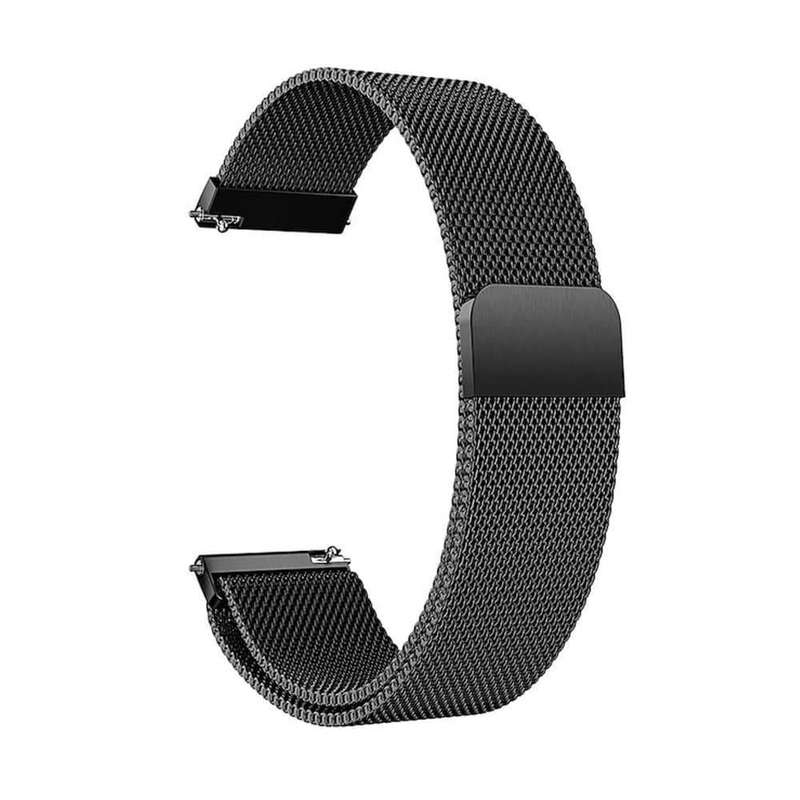 universal 20mm replacement milanese strap - Black (S/M)