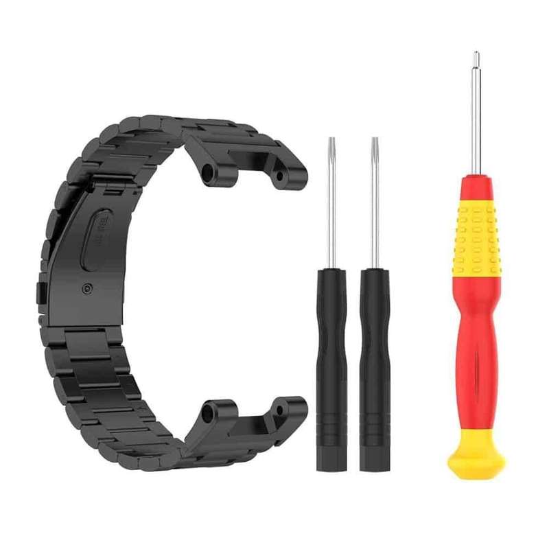Amazfit T-Rex 3 link stainless steel strap (M) - Black + Link removal tool