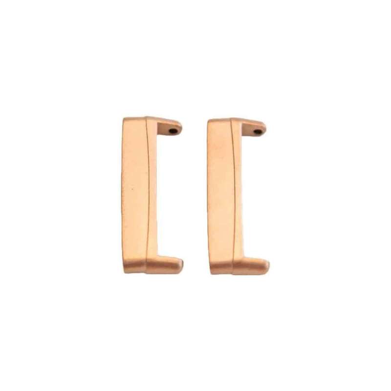Stainless Steel Adapter Connectors for Fitbit Versa 3- Rose Gold