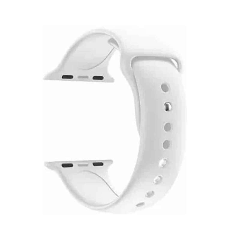 Silicone Strap for 38/40/41mm Apple Watch (S/M) - White